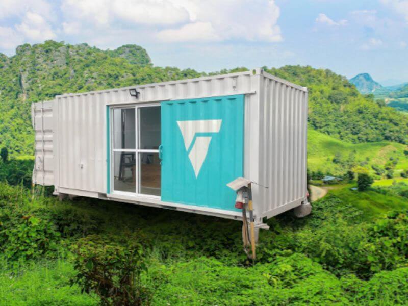 20ft Container Office with Toilet as a Drone Hub-2