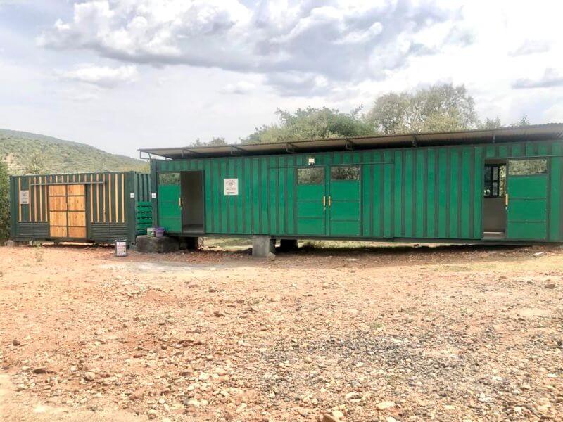 40ft office and 20ft archive shipping containers