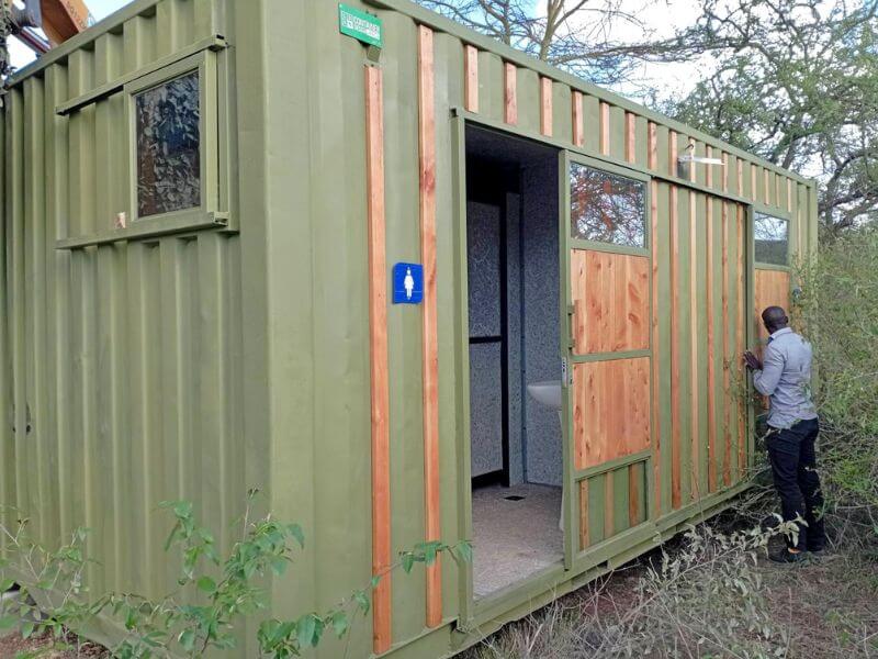 Container 3x20ft Public toilets Nairobi National Park