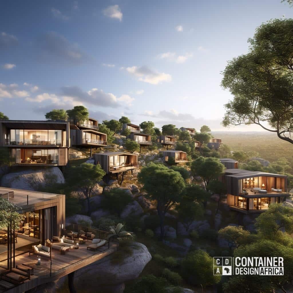 Prefabricated cabins for bespoke luxury lodge