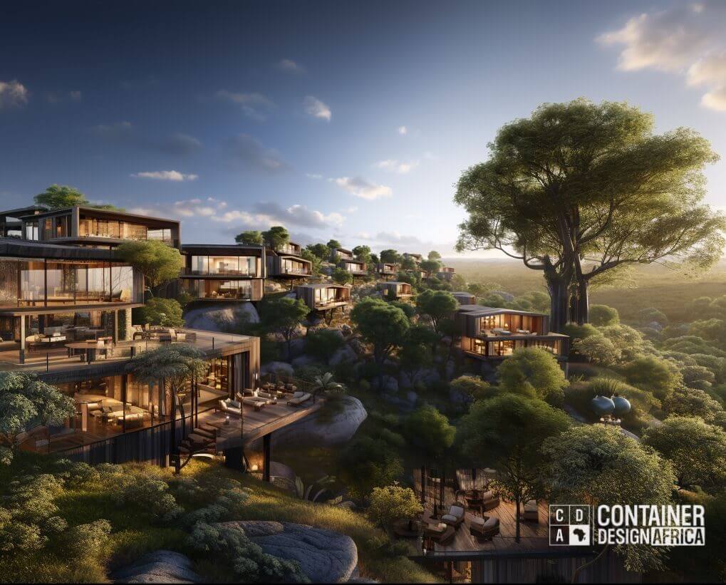 Prefabricated cabins for bespoke luxury lodge