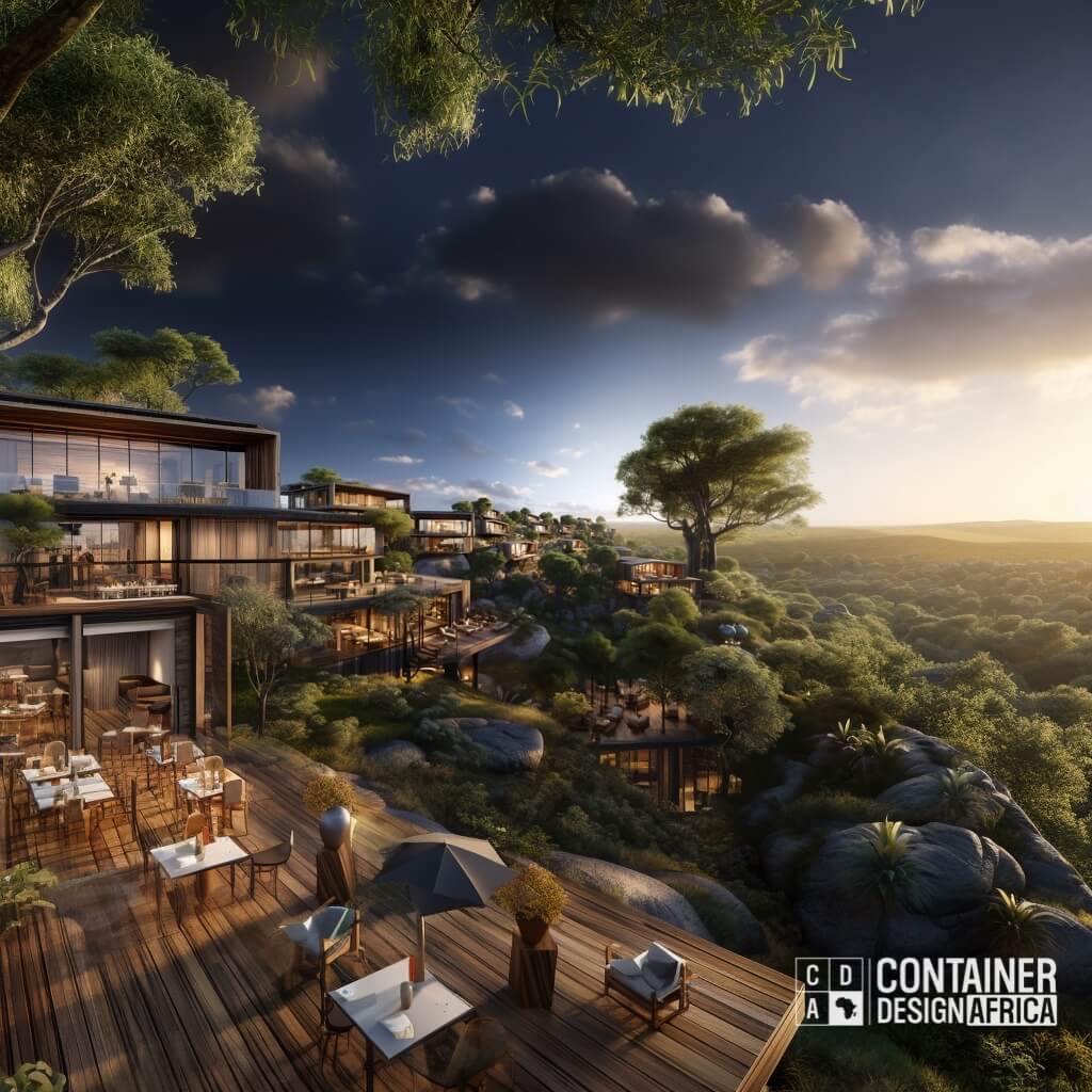 Prefabricated cabins for bespoke luxury lodge
