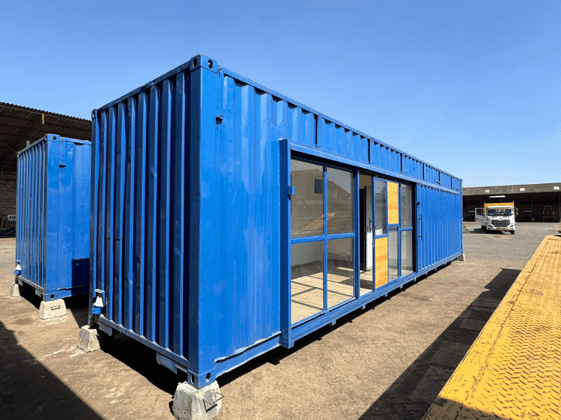 2x40ft container shop & storage
